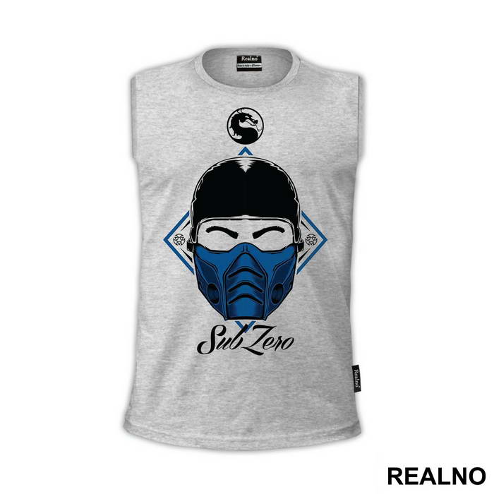 Sub Zero Head Illustration - Mortal Kombat