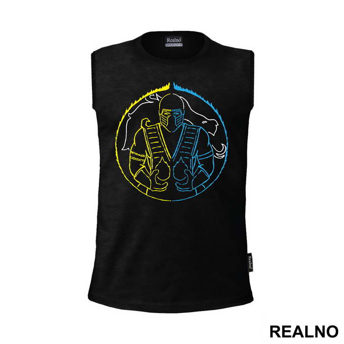 Half Scorpion Half Sub Zero Circle - Mortal Kombat
