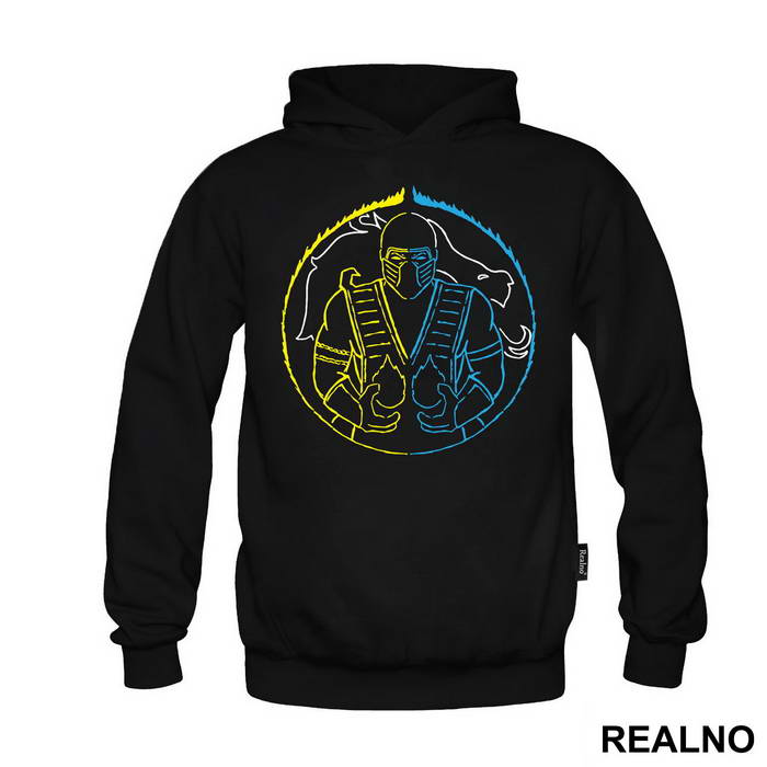 Half Scorpion Half Sub Zero Circle - Mortal Kombat