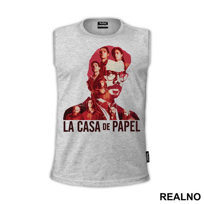 The Professor - El Profesor Double Exposure - La Casa de Papel - Money Heist - Majica