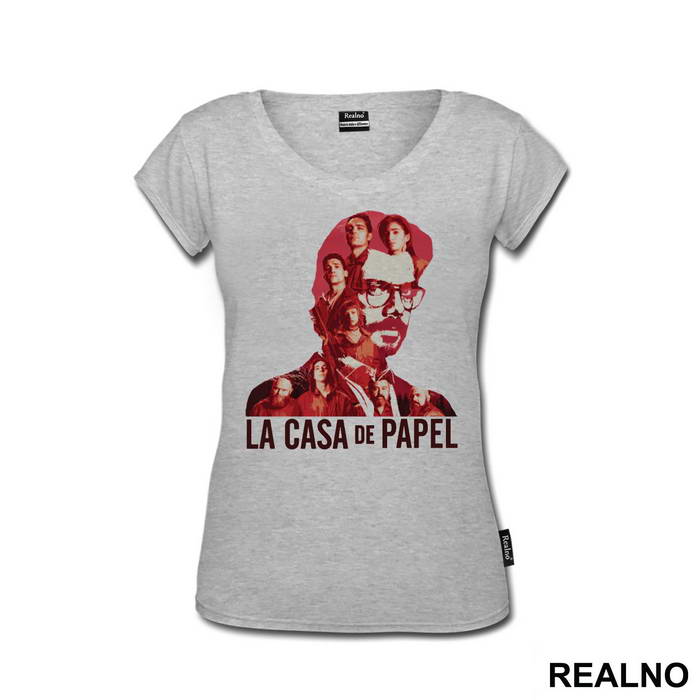 The Professor - El Profesor Double Exposure - La Casa de Papel - Money Heist - Majica