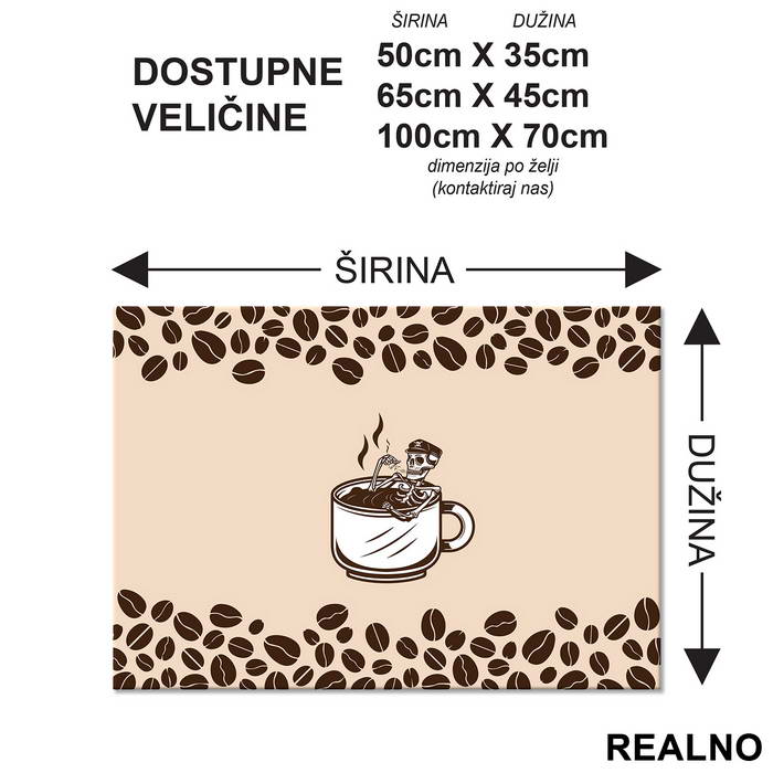 Coffee Bath - Kafa - Podmetač za sto