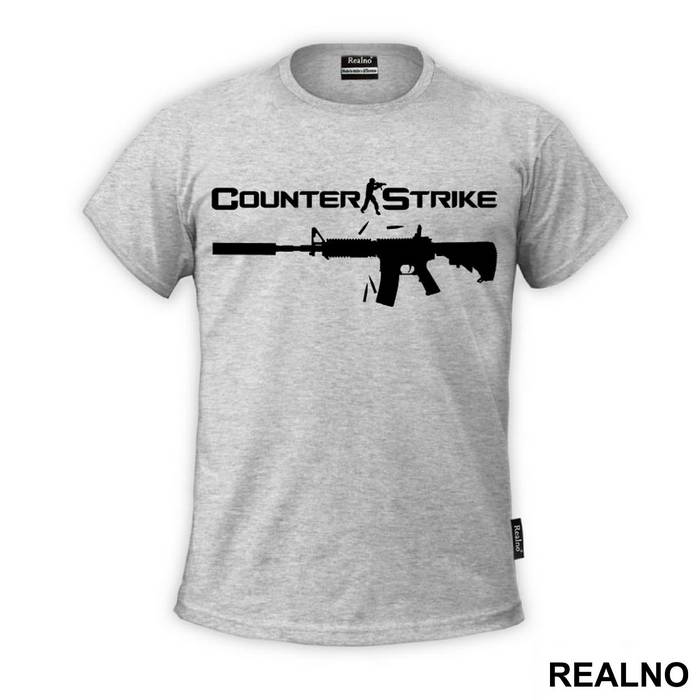 Black M16 - Counter - Strike - CS - Majica