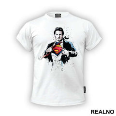 Shirt Rip Painting - Superman