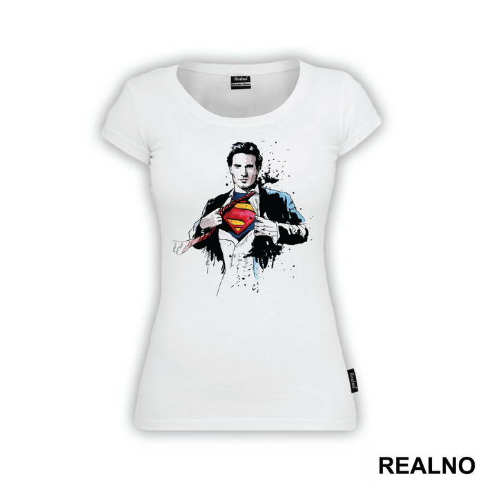 Shirt Rip Painting - Superman