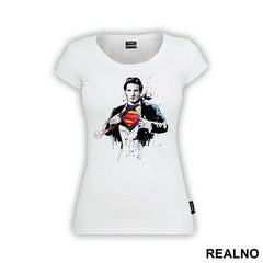 Shirt Rip Painting - Superman