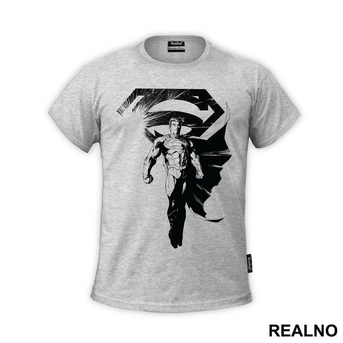 Infront of Sun Illustration - Superman