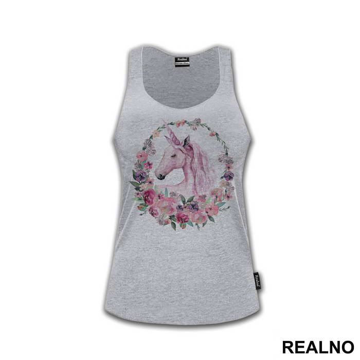 Surrounded By Flowers - Unicorn - Jednorog - Majica