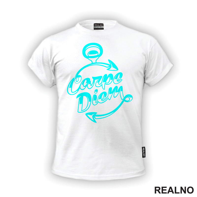 Carpe Diem With Blue Arrows - Motivation - Quotes