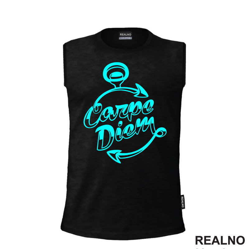 Carpe Diem With Blue Arrows - Motivation - Quotes
