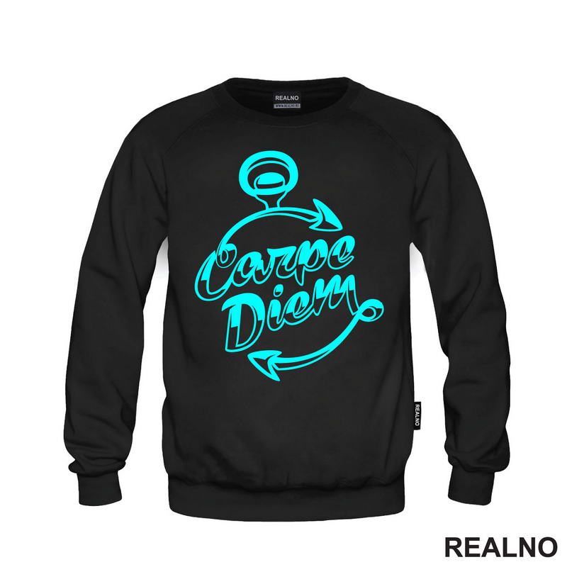 Carpe Diem With Blue Arrows - Motivation - Quotes