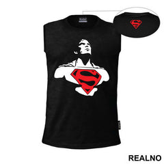 Looking Up Red Logo - Superman
