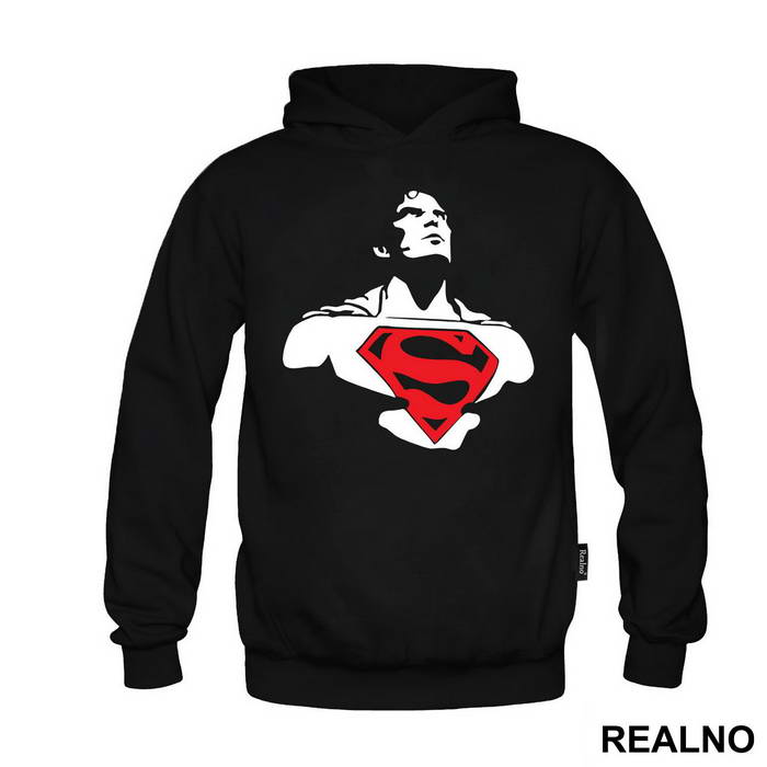 Looking Up Red Logo - Superman
