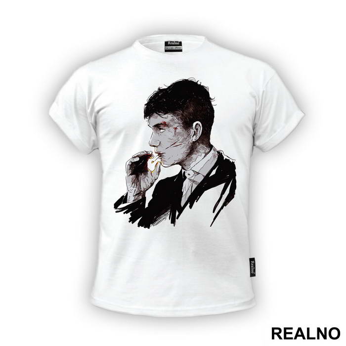 Thomas Shelby Smoking Portrait - Peaky Blinders