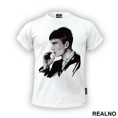 Thomas Shelby Smoking Portrait - Peaky Blinders