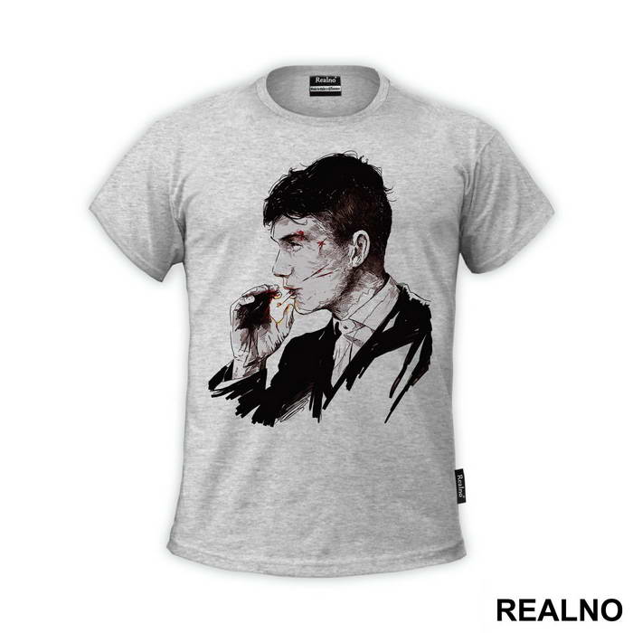 Thomas Shelby Smoking Portrait - Peaky Blinders