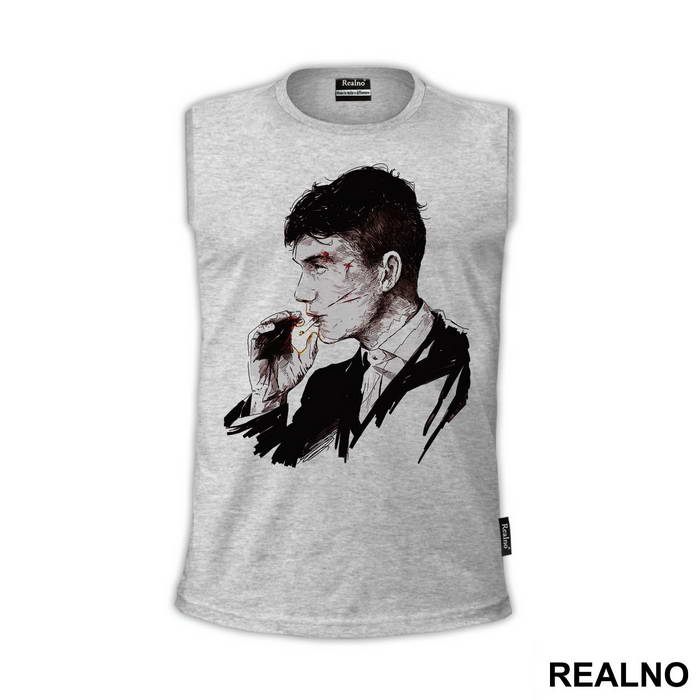 Thomas Shelby Smoking Portrait - Peaky Blinders
