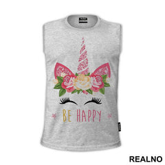 Be Happy - Unicorn - Jednorog - Majica