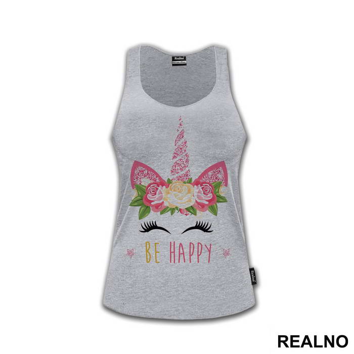 Be Happy - Unicorn - Jednorog - Majica