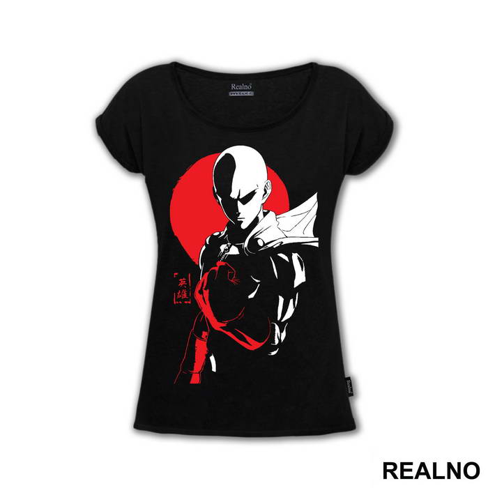 Saitama Fist Red Moon - One Punch Man - Majica