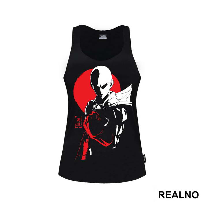 Saitama Fist Red Moon - One Punch Man - Majica