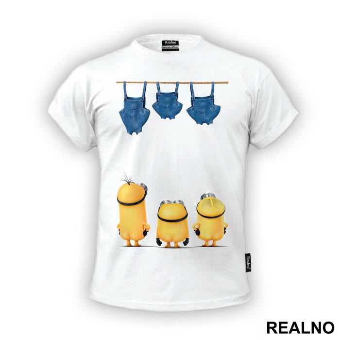 Clothesline And Naked Butts - Minions - Majica
