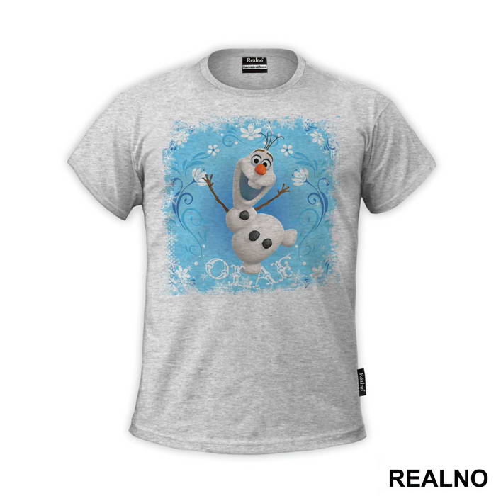 Olaf With Ice Flowers - Frozen - Majica