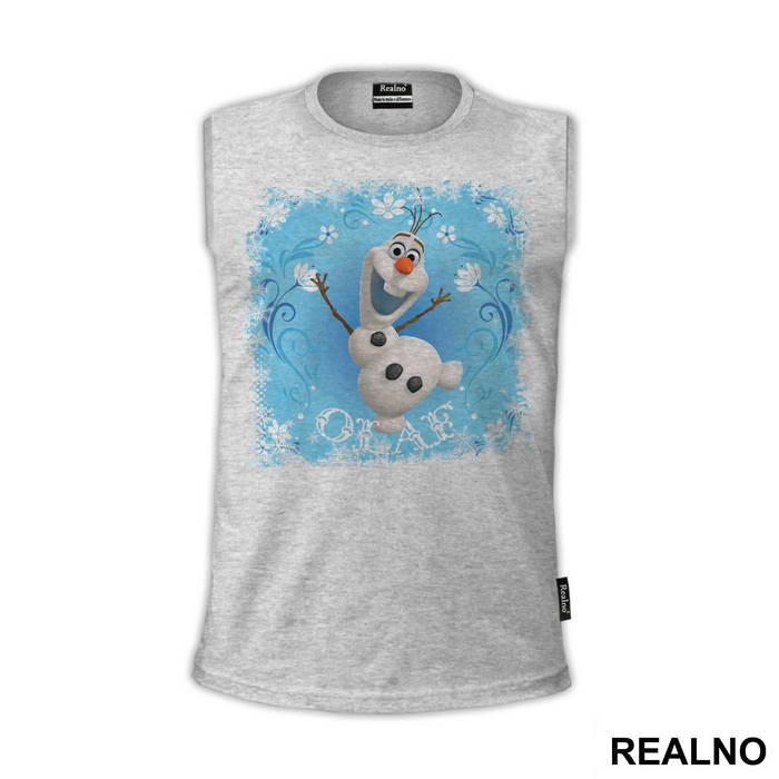 Olaf With Ice Flowers - Frozen - Majica