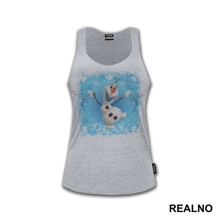 Olaf With Ice Flowers - Frozen - Majica