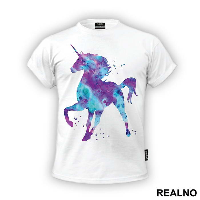 Uncorn Space Silhouette - Jednorog - Majica