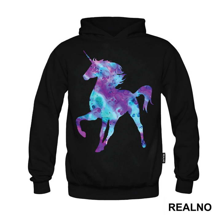 Uncorn Space Silhouette - Jednorog - Majica