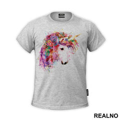Flower In The Hair - Unicorn - Jednorog - Majica