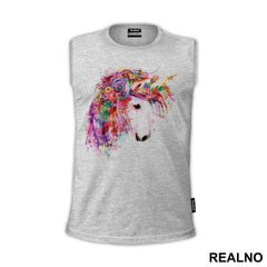 Flower In The Hair - Unicorn - Jednorog - Majica