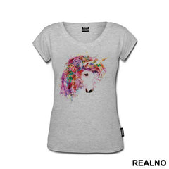 Flower In The Hair - Unicorn - Jednorog - Majica