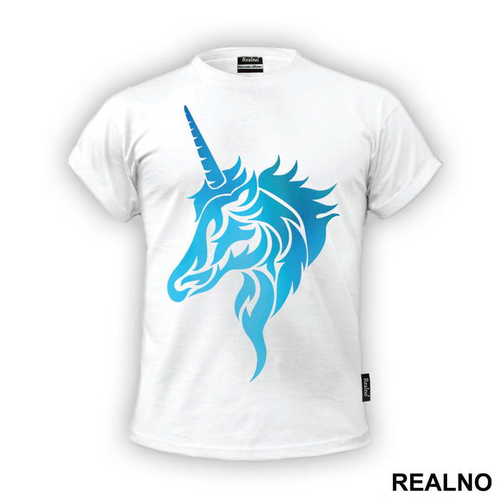 Blue Silhouette - Unicorn - Jednorog - Majica