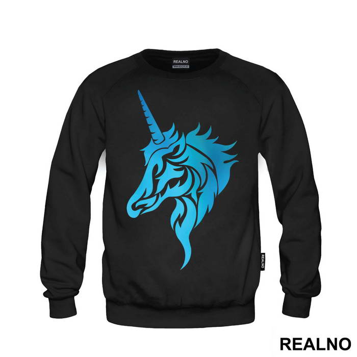 Blue Silhouette - Unicorn - Jednorog - Majica