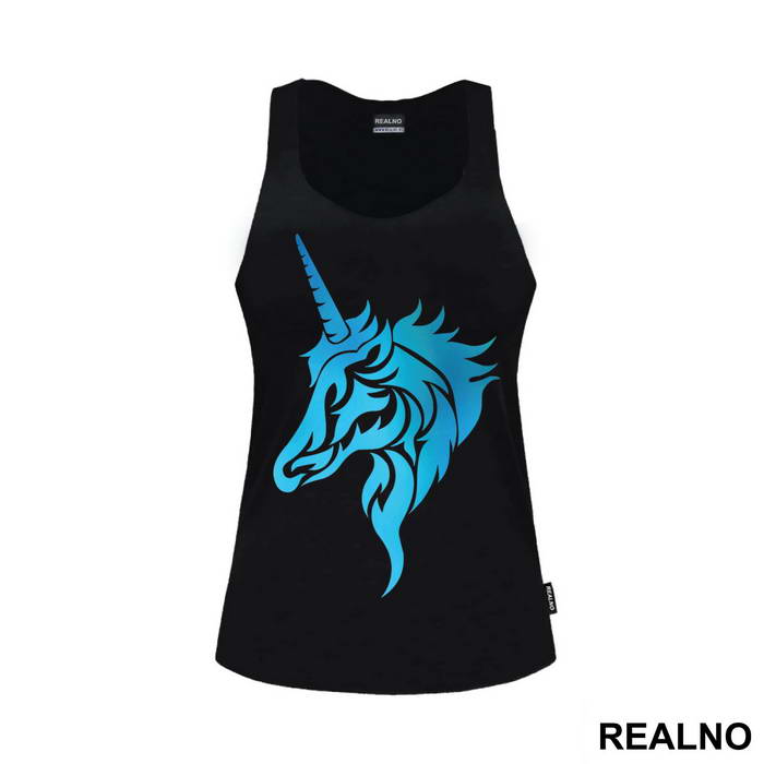 Blue Silhouette - Unicorn - Jednorog - Majica