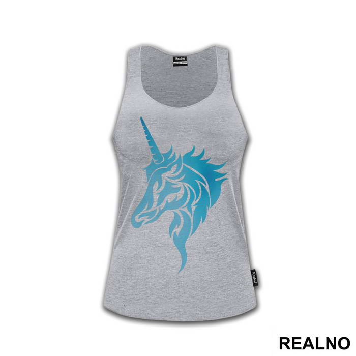 Blue Silhouette - Unicorn - Jednorog - Majica