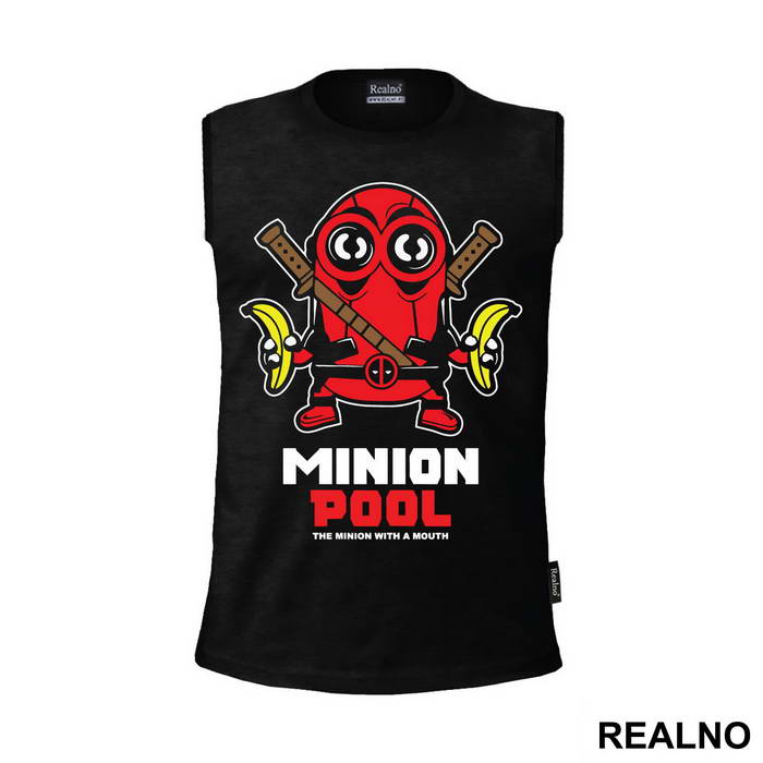 Deadpool Holding Bananas - Minions