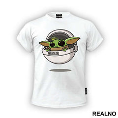 Baby Yoda And A Frog In The Crib - Yoda - Star Wars