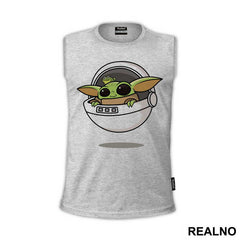 Baby Yoda And A Frog In The Crib - Yoda - Star Wars
