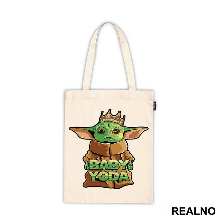 Baby Yoda With A Crown - Yoda - Star Wars