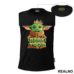 Baby Yoda With A Crown - Yoda - Star Wars