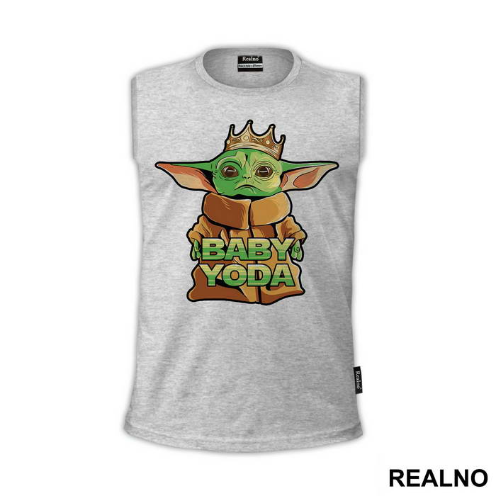 Baby Yoda With A Crown - Yoda - Star Wars