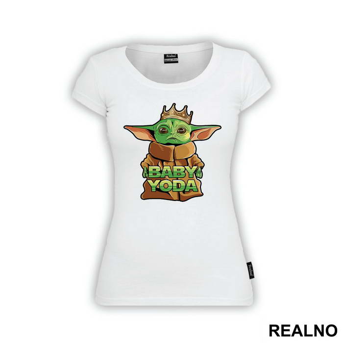 Baby Yoda With A Crown - Yoda - Star Wars