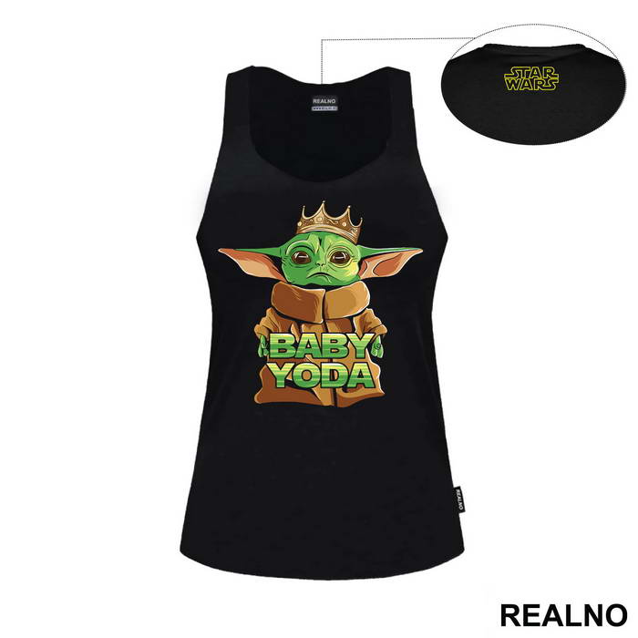 Baby Yoda With A Crown - Yoda - Star Wars