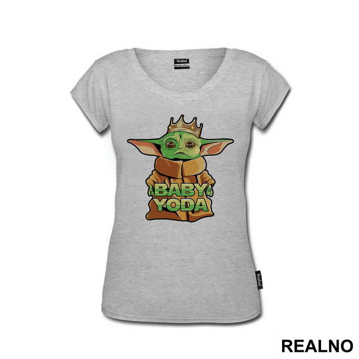 Baby Yoda With A Crown - Yoda - Star Wars
