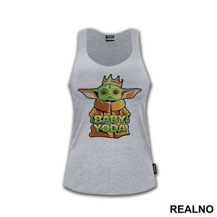 Baby Yoda With A Crown - Yoda - Star Wars