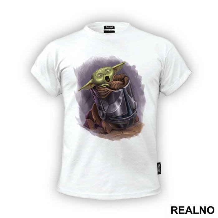 Baby Yoda In The Helmet - Yoda - Star Wars