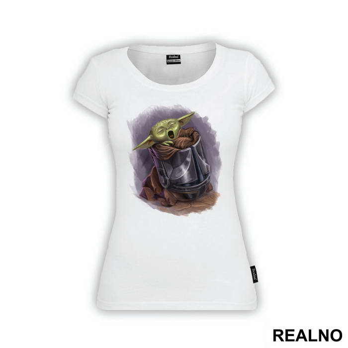 Baby Yoda In The Helmet - Yoda - Star Wars